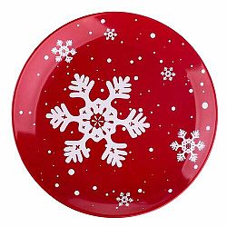 Altom Vánoční dezertní talíř Vločka, 20 cm 