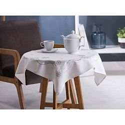 Altom Vánoční ubrus Snow Flakes bílá, 80 x 80 cm