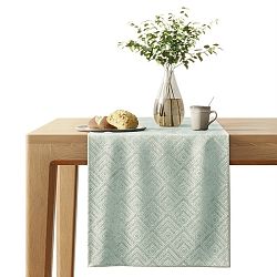 AmeliaHome Běhoun Caspe šedozelená, 40 x 140 cm