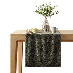 AmeliaHome Běhoun Veras černá, 40 x 140 cm