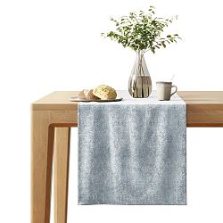 AmeliaHome Běhoun Veras stříbrná, 40 x 140 cm