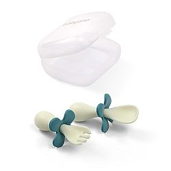 Baby Ono Ergonomický příbor pro děti, modrozelený