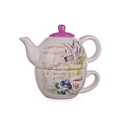 Banquet Lavender Konvička se šálkem