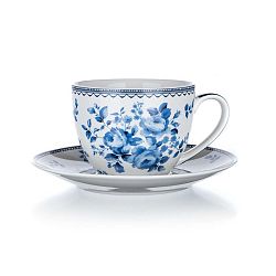 BANQUET Šálek s podšálkem  BLUE FLOWER 280 ml