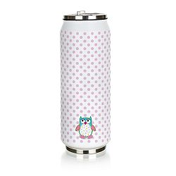 Banquet Termoska Be cool Owl 430 ml, růžová