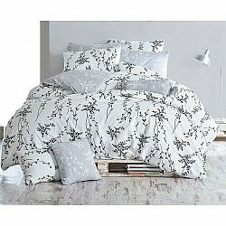BedTex Bavlněné povlečení Blumen šedá
