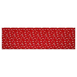 Běhoun červený - vánoční , 100% polyester, 40 x 150 cm.