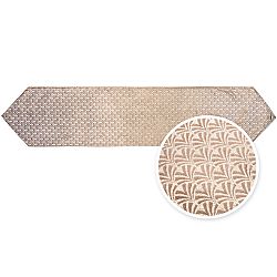 Běhoun na stůl Velvet Ornament béžová, 32 x 150 cm