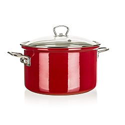 Belis Smaltovaný hrnec s poklicí, 24 cm