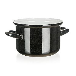 Belis Smaltovaný hrnec Standard 14 cm, černá