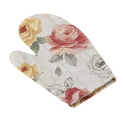 Bellatex Chňapka EMA Růže na dřevě, 28 x 18 cm