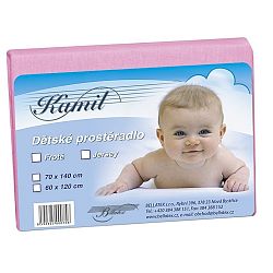 Bellatex Dětské jersey prostěradlo, růžová