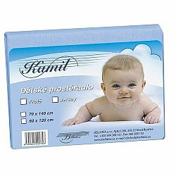 Bellatex Dětské jersey prostěradlo, světle modrá