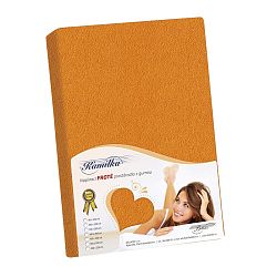 Bellatex Froté prostěradlo Kamilka světle oranžová