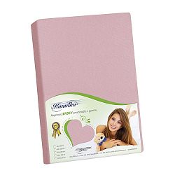 Bellatex Jersey prostěradlo Kamilka růžovofialová