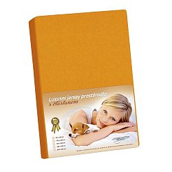 Bellatex Jersey prostěradlo s elastanem oranžová