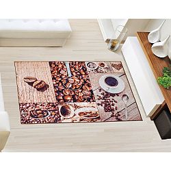 Bellatex Koberec 3D tisk Kávová zrnka, 80 x 120 cm