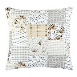 Bellatex Polštářek Ema Patchwork béžová, 45 x 45 cm