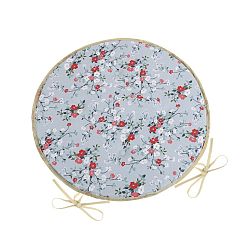 Bellatex Sedák DITA kulatý hladký Kvítí šedá, 40 cm