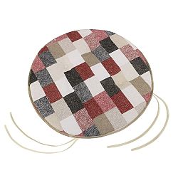 Bellatex Sedák Ema kulatý hladký Cihla bordó, 40 cm
