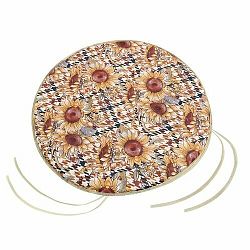 Bellatex Sedák EMA kulatý hladký Slunečnice, 40 cm