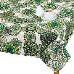 Bellatex Ubrus Adéla Mandala zelená, 120 x 140 cm