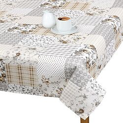 Bellatex Ubrus Ema Patchwork béžová, 70 x 70 cm