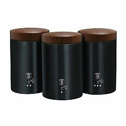 Berlinger Haus 3dílná sada dóz Ebony Line Rosewood