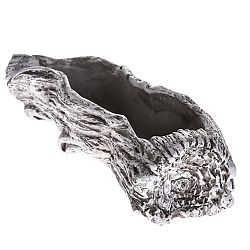 Betonový květináč ve tvaru kořene, 27 x 7 x 11 cm