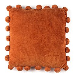 BO-MA Polštářek Pompon oranžová, 45 x 45 cm