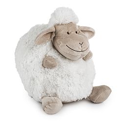 BO-MA Trading Polštářek Ovečka koule bílá, 16 cm