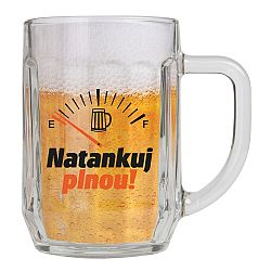Bohemia Gifts Dárkový půllitr - Natankuj, 500 ml