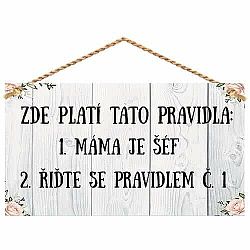 Bohemia Gifts Dekorační obrázek - Pravidla