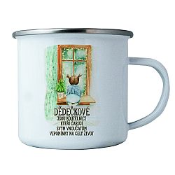Bohemia Gifts Plechový hrnek Dědečkové, 350 ml