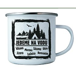 Bohemia Gifts Plechový hrnek - Jedeme na vodu, 350 ml