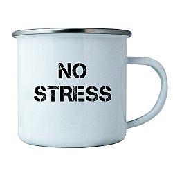 Bohemia Gifts Plechový hrnek - No stress, 350 ml