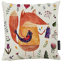 Butter Kings Polštář Fox on meadow, 50 x 50 cm