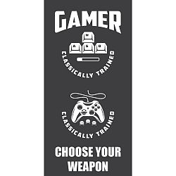 CARBOTEX Osuška Gamer Black, 70 x 140 cm
