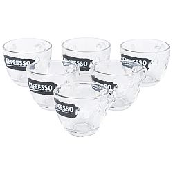 Cerve 6dílná sada šálků na kávu Espresso, 75 ml