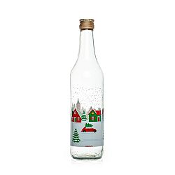 Cerve Skleněná láhev s víčkem Snow Village 0,5 l