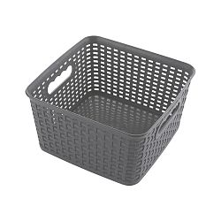 Čtvercový košík RATTAN CLASSIC 4,5 l, šedá