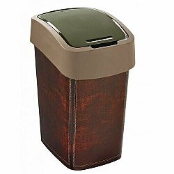 Curver Odpadkový koš FLIP BIN 25 l, motiv kůže