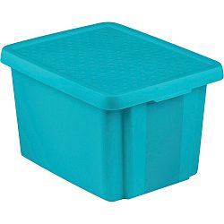 Curver Úložný box Essentials s víkem 26 l, modrá 