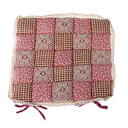 Dakls Sedák Patchwork Květy růžová, 40 x 40 cm