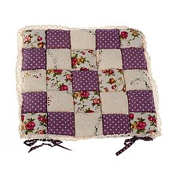 Dakls Sedák Patchwork Růže fialová, 40 x 40 cm