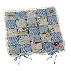 Dakls Sedák Patchwork světle modrá, 40 x 40 cm