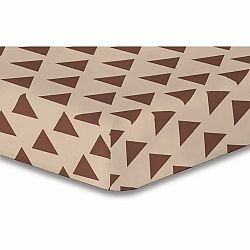 DecoKing Prostěradlo Triangles hnědá S1