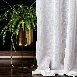 DecoKing Záclona Stella bílá,140 x 250 cm