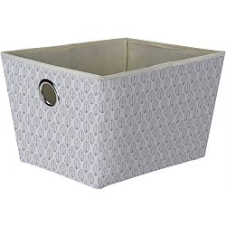 Dekorační úložný box Leaf, béžová