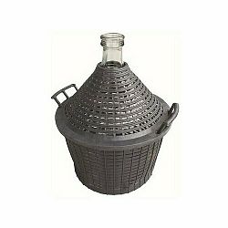 Demižon sklo v plastovém koši, 5 l
